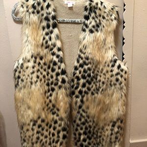 Faux fur vest